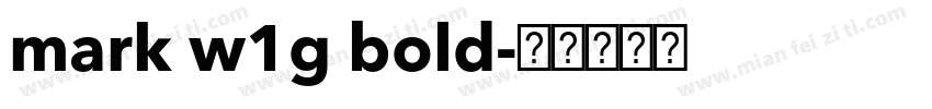 mark w1g bold字体转换